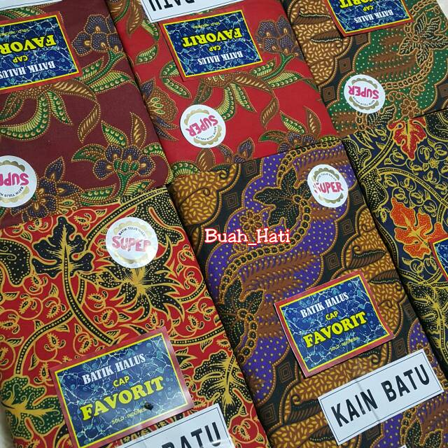 KAIN BATIK FAVORIT WARNA /KAIN JARIK BATIK(Sarung dan Kain Panjang)