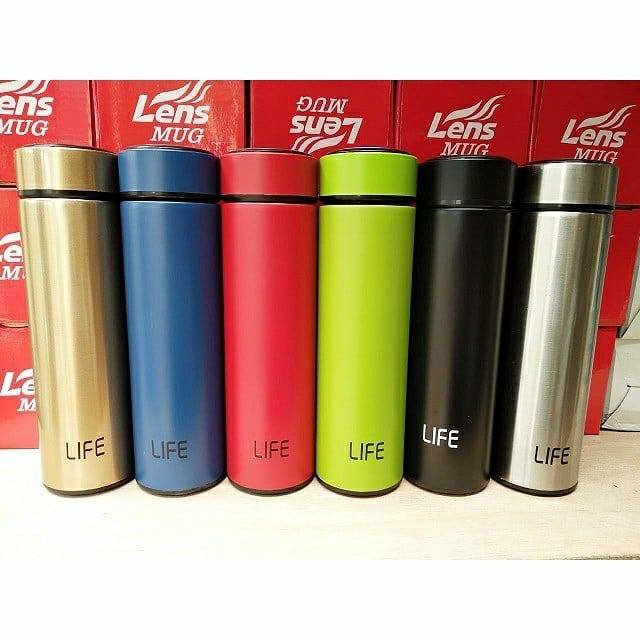 Termos LIFE Stainless steel termos Polos  Vacuum Flask Termos Trendy Business 500 ML thermos