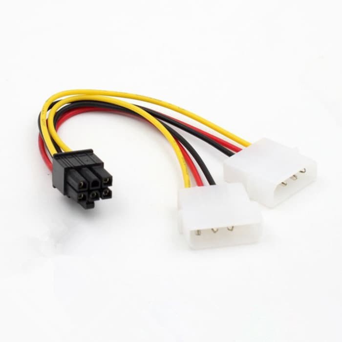 KABEL POWER VGA / ADAPTER 2 MOLEX TO 6 PIN / 6PIN PCIE / PCI-E