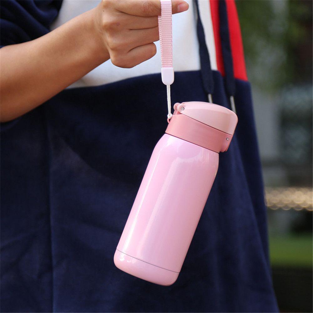 TOP Termos Cangkir Tutup Pantul Thermos Cup304 Stainless Steel Vacuum Flask Termos Stainless Steel Termos Vacuum Flask