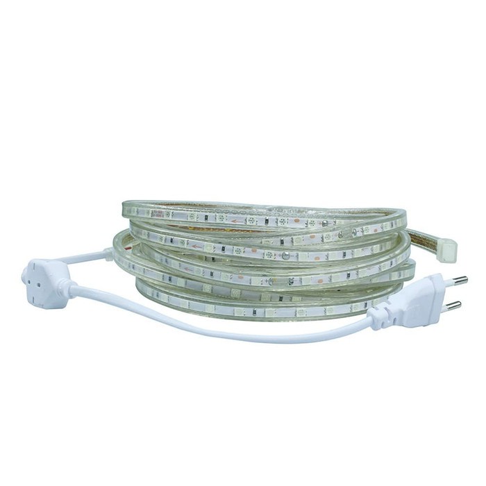 Led Strip Selang Putih SMD 3014 + Colokan Plug 220V Panjang 10 Meter