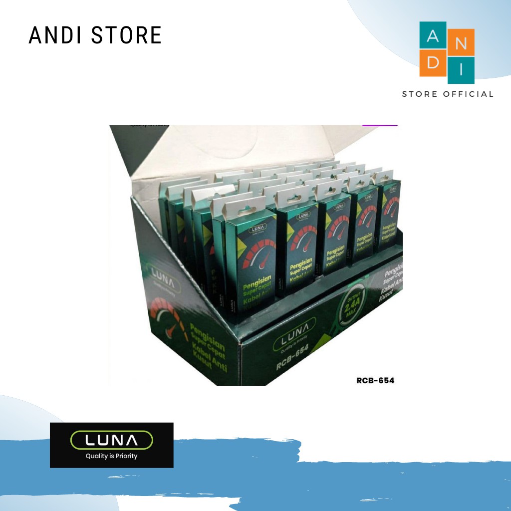 Luna Kabel Data Micro RCB-654 USB Android 2.4A Fast Charging Anti Kusut