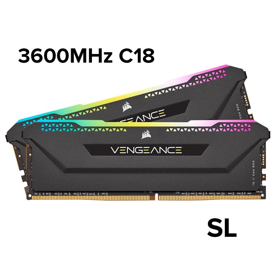 VENGEANCE RGB PRO SL 16GB (2X8GB) 3600MHz C16 CMH16GX4M2D3600C18