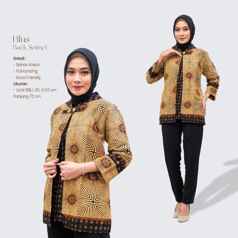 Blus Solmet Batik - Naira Batik