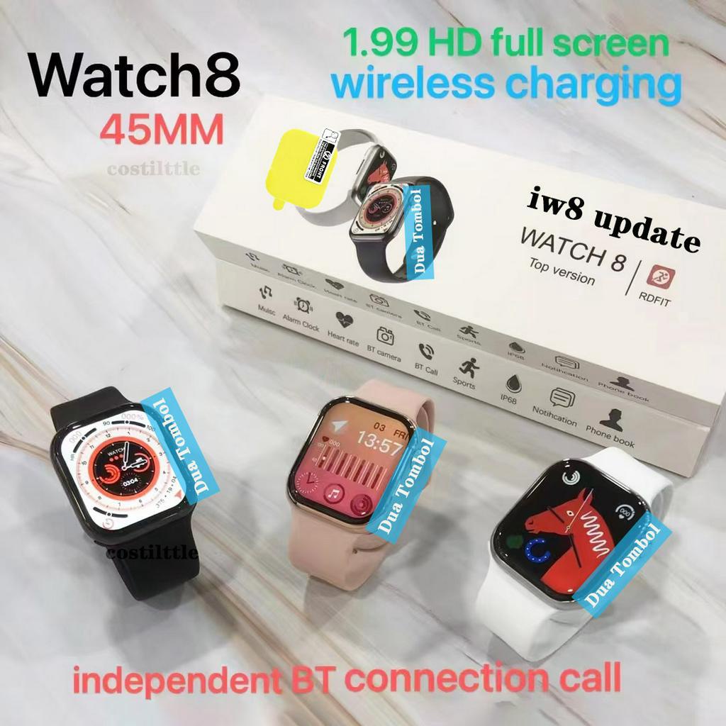 Smart Watch ORI IWO Serise 8 PRO MAX Watch 8 (IW8 Update) Jam Tangan Wanita/Pria/Couple Original Bluetooth Call IP68 Tahan Air NFC Always on Display Long Standby Watches Heart Rate Monitor Fitness Tracker Smartwatch for Android IOS