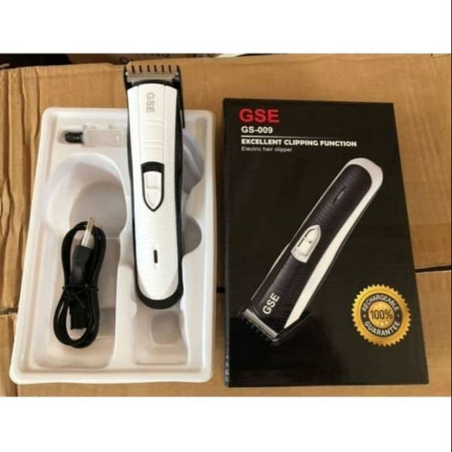 Cukur rambut GSE GS 009 hair clipper rechargeable baterai rambut kumis alat pencukur janggut
