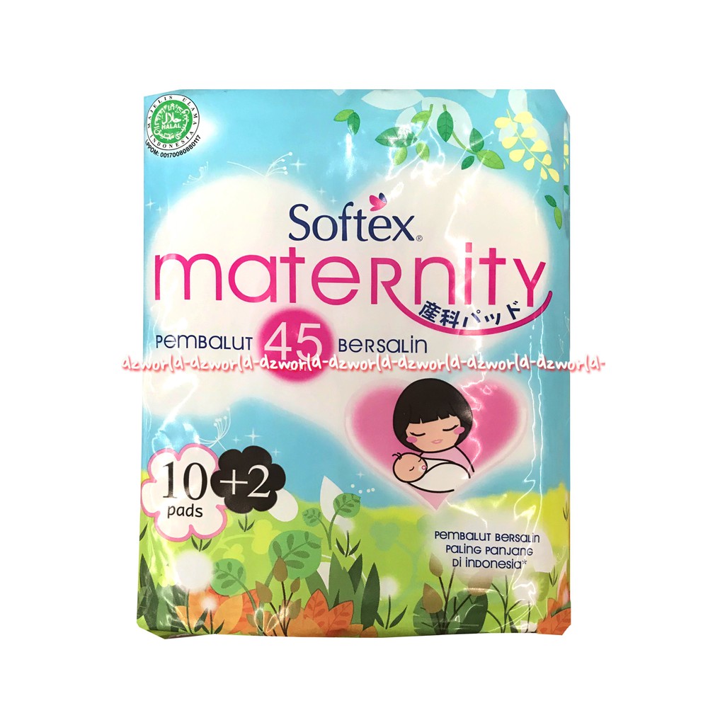 Softex Maternity Pembalut Bersalin 45cm 10pads Pembalut Wanita Ibu Setelah Melahirkan Softek Soft tex