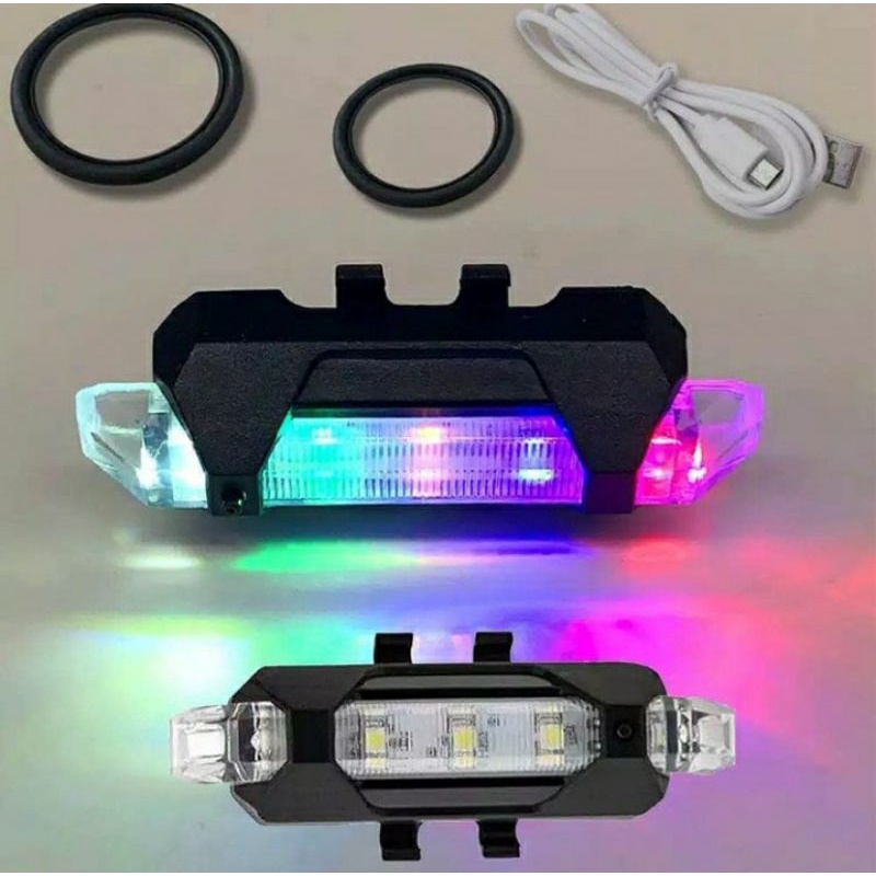 lampu sepeda warna warni