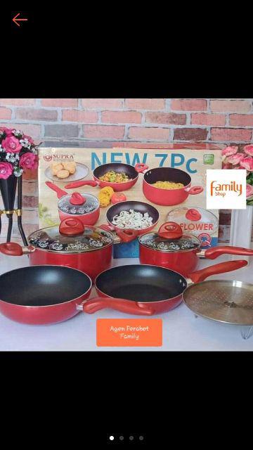 Panci Supra Cookware Set Isi 7 Pc Bukan 6 Pc - Iceflowermerah