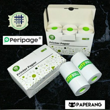 

3 Roll Kertas stiker cocok untuk printer peripage paperang dll ukuran 57*30mm.
