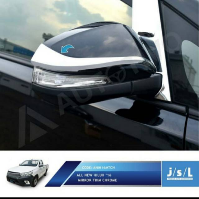 List spion all new Hilux/ mirror cover trim chrome jsl