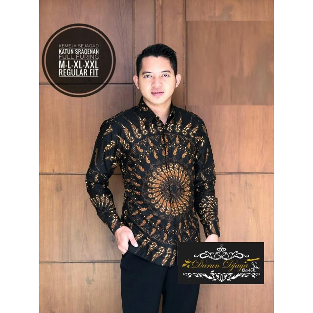 SEJAGAD Kemeja Batik Pria Atasan Batik Baju Batik Pria