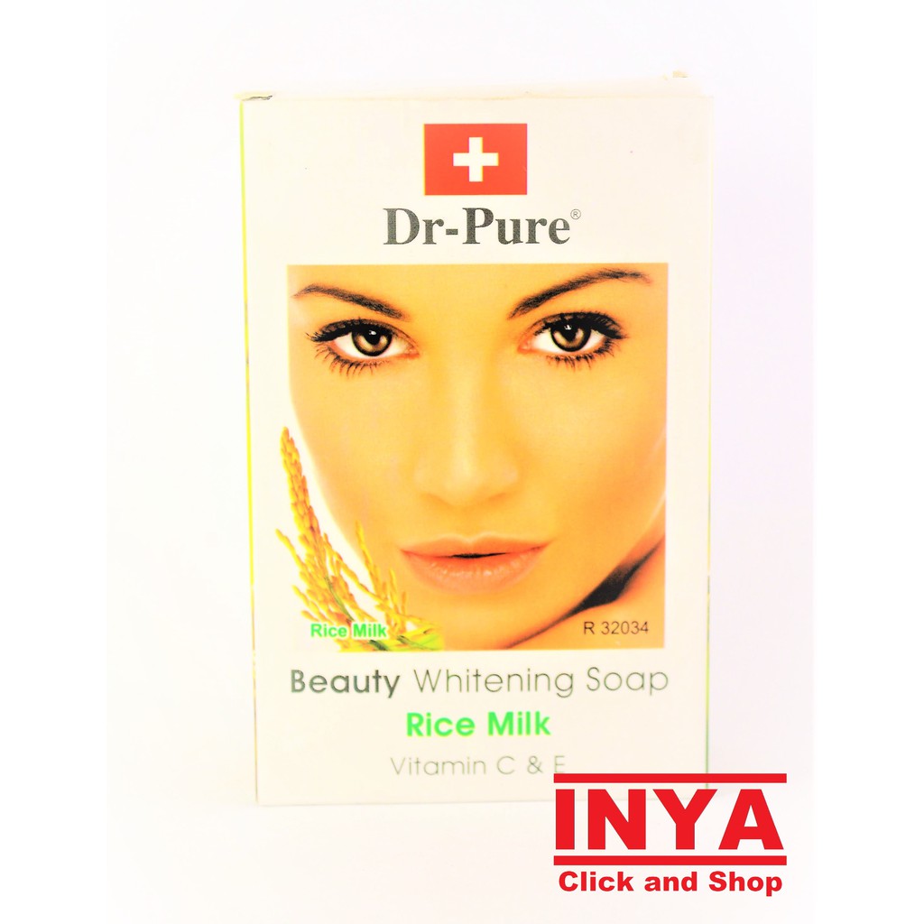 DR PURE RICE MILK Beauty Whitening Soap Bar - Sabun Muka