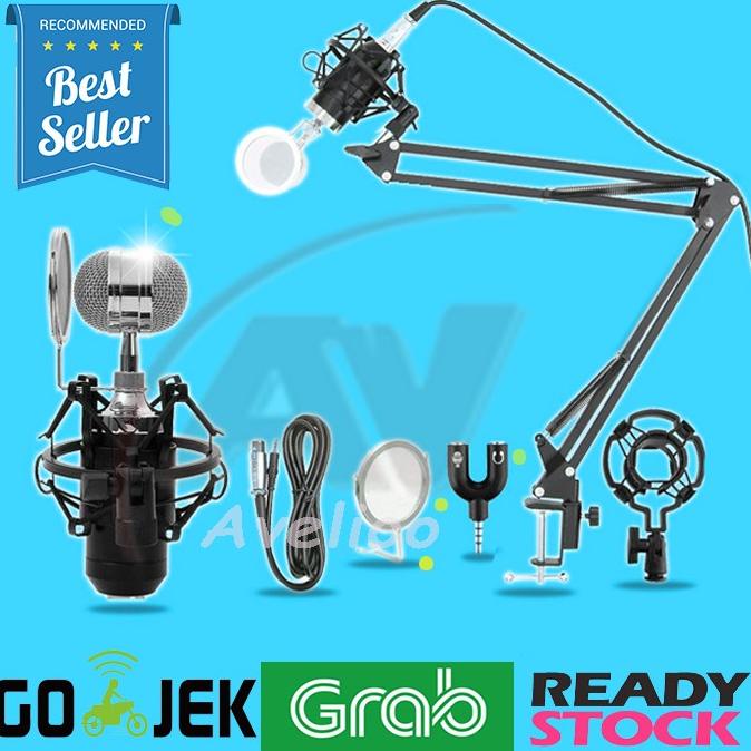 Paket Super Hemat Taffware Mic Microphone Condenser - Bm8000- Bm-8000