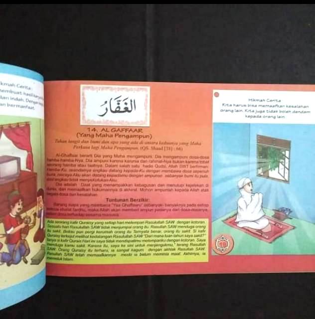99 asmaul husna FULLCOLOUR beserta kisah, mukjizat, PENULIS : LIA FITRIANI .S.PD-1