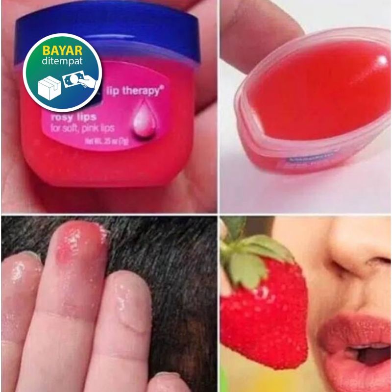 DBI - VASELINE CREME BRULEE / COCO BUTTER/ ROSE LIP THERAPY LIPS 7 GRAM GRATIS ONGKIR COD