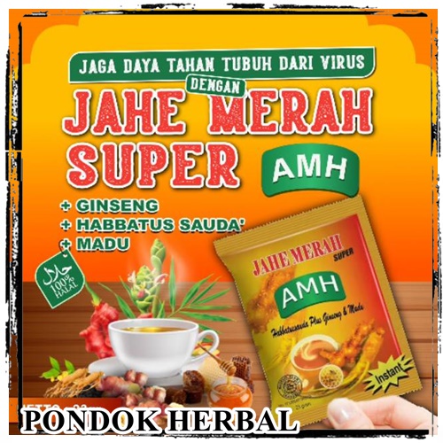 

Jahe Merah AMH Amanah Super 1 renceng - Jahe Bubuk