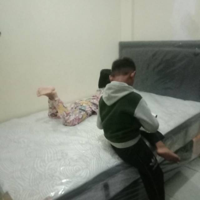 Springbed Central Deluxe Plus Pocket Spring Fullset Kasur, Divan, Sandaran