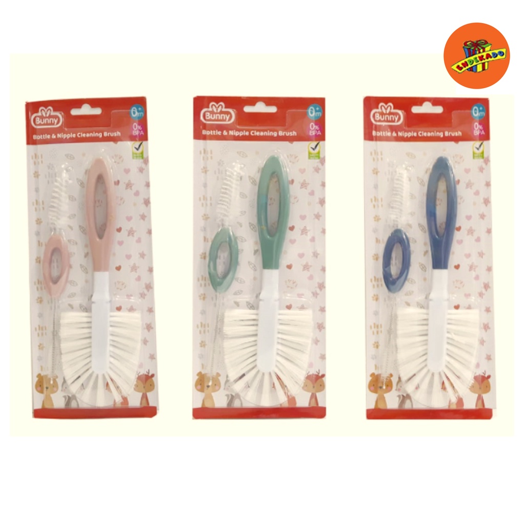 BUNNY BOTTLE &amp; NIPPLE BRUSH- Sikat Botol dan Dot Bayi