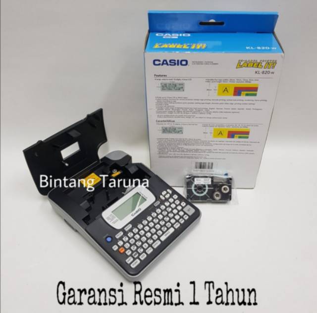 Printer Label Casio KL-820 Mesin Label Printer Casio KL-820-W Label IT Printer Casio KL-820W
