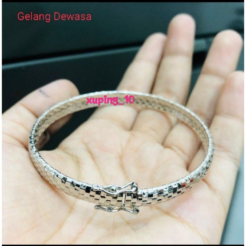 Gelang tangan keroncong silver xuping aksesoris fashion G0922