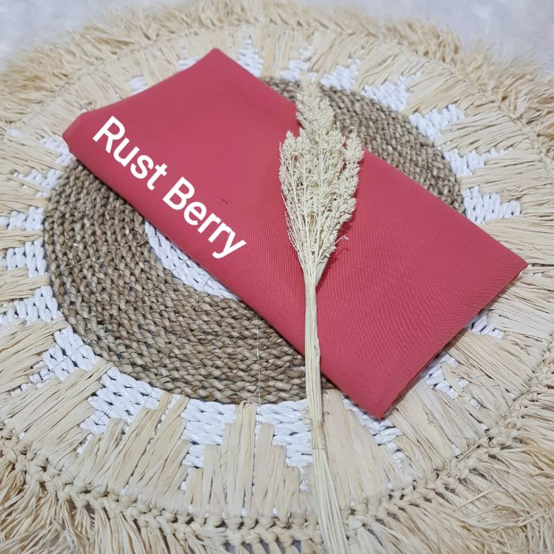 part1 BELLA SQUARE pollycotton premium-Rust Berry