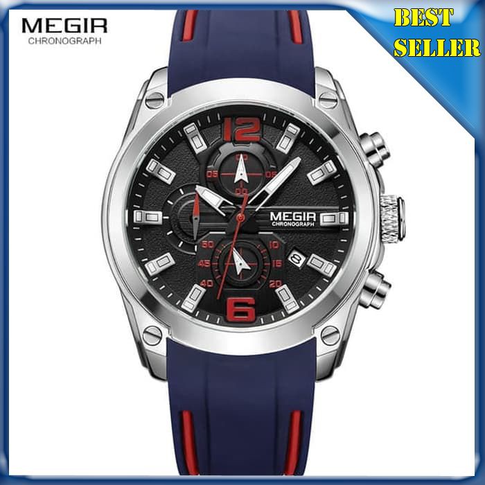 Original MEGIR Jam Tangan Analog Pria Quantum Race - M2063