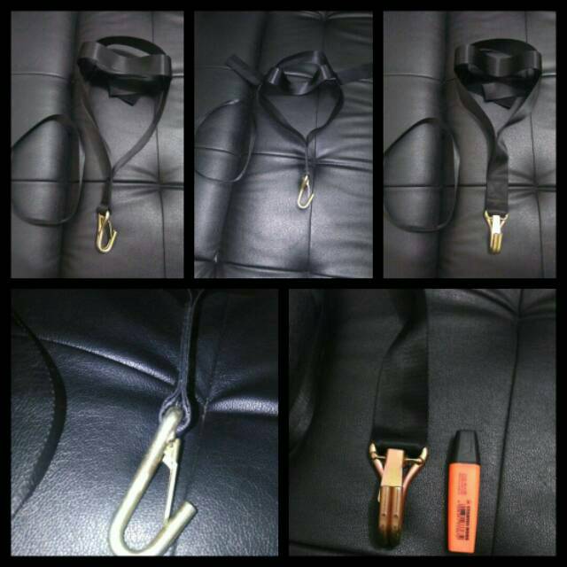 Latihan Otot Leher Neck Training Strap Plus1 Tali Belt Synthetic Rope Latihan Otot Leher Beban Besi 