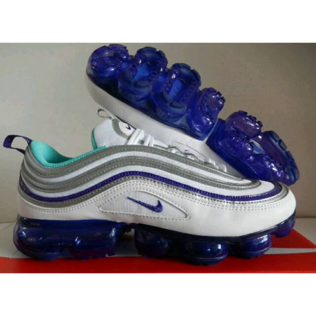 Nike VaporMax 97 White Aqua Varsity purple Original 100%