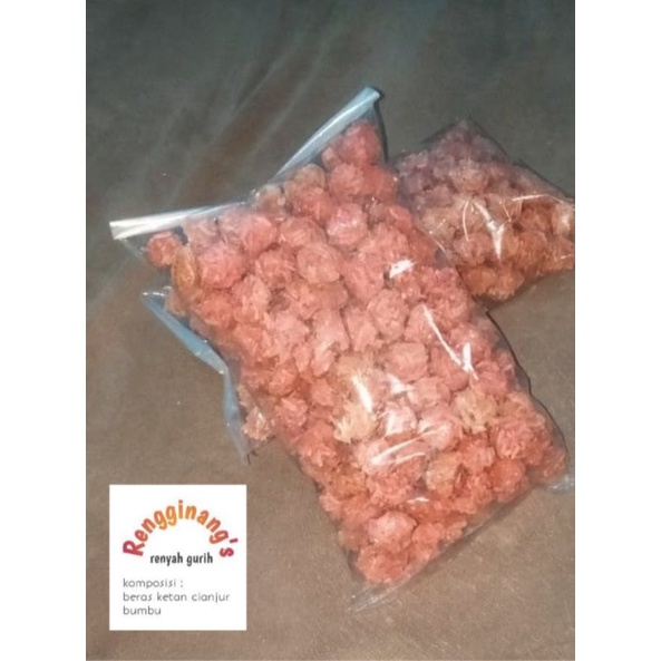 

rengginang terasi mentah mini bulat
