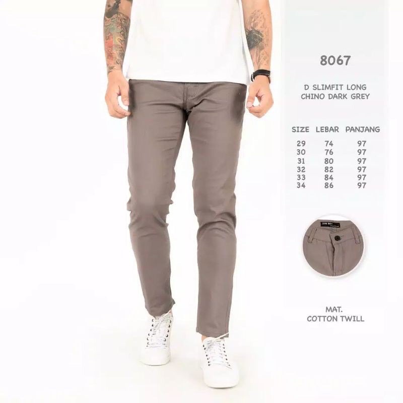 SNclothes.id - Slimfit Long Chino pants 28-33 Celana Chino pria