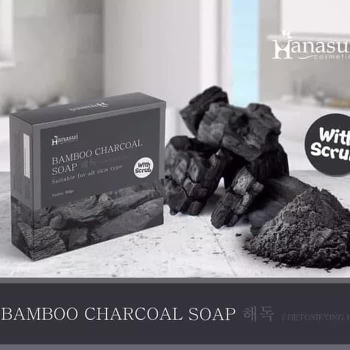 ⭐️ Jendela Kosmetik ⭐️ Hanasui sabun Bamboo / Sabun Hanasui Bamboo / Bamboo Charcoal Soap / Sabun Arang Hanasui / Sabun Hanasui Bamboo / Sabun Arang Bamboo / Sabun Bamboo