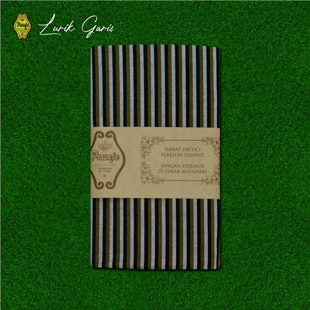kebaya wanita Lurik Prasojo Garis Kristin Kecil Olive