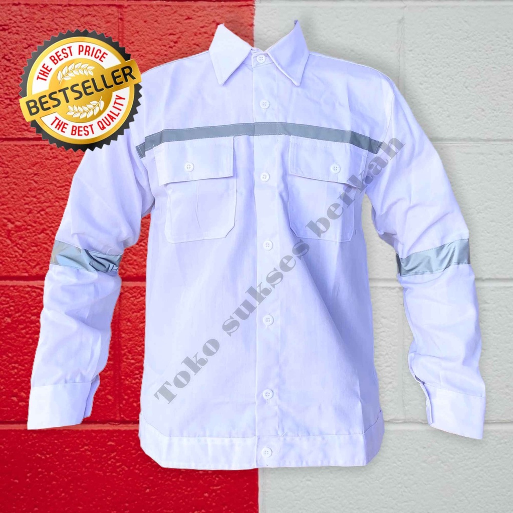 Baju Wearpack safety / baju kemeja safety / Wearpack kerja / kemeja safety lengan panjang Terlengkap Warna
