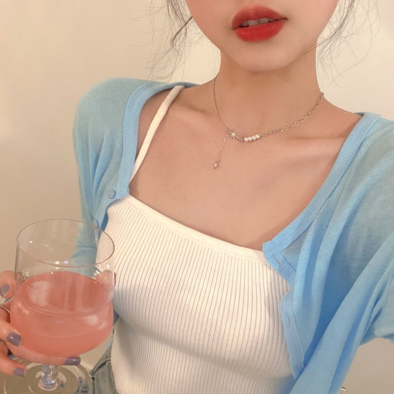 Jepang dan Korea gaya sederhana kalung gaya dingin kalung wanita anggun online influencer kerah lion