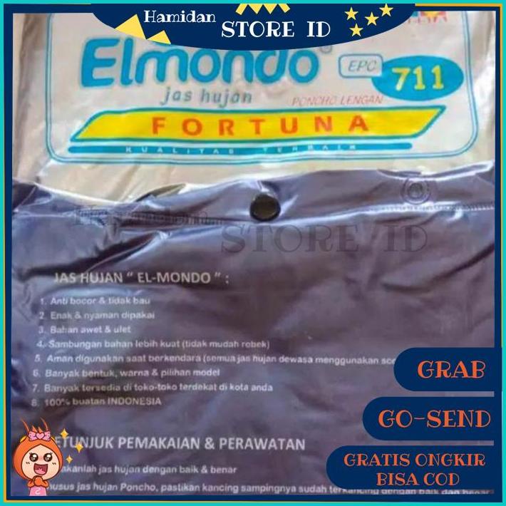 Jas Hujan Ponco Lengan Fortuna Elmondo 711 Jas Hujan Jumbo Ponco Big TERBAIK