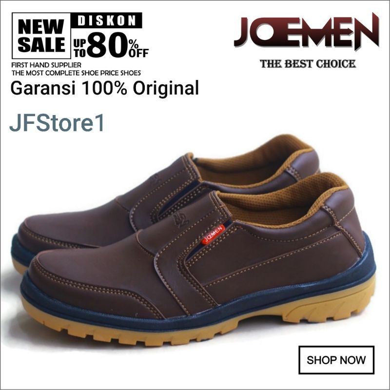 Sepatu Kulit Pria Joemen J 40 Original Import Sepatu Kerja Terbaru-2