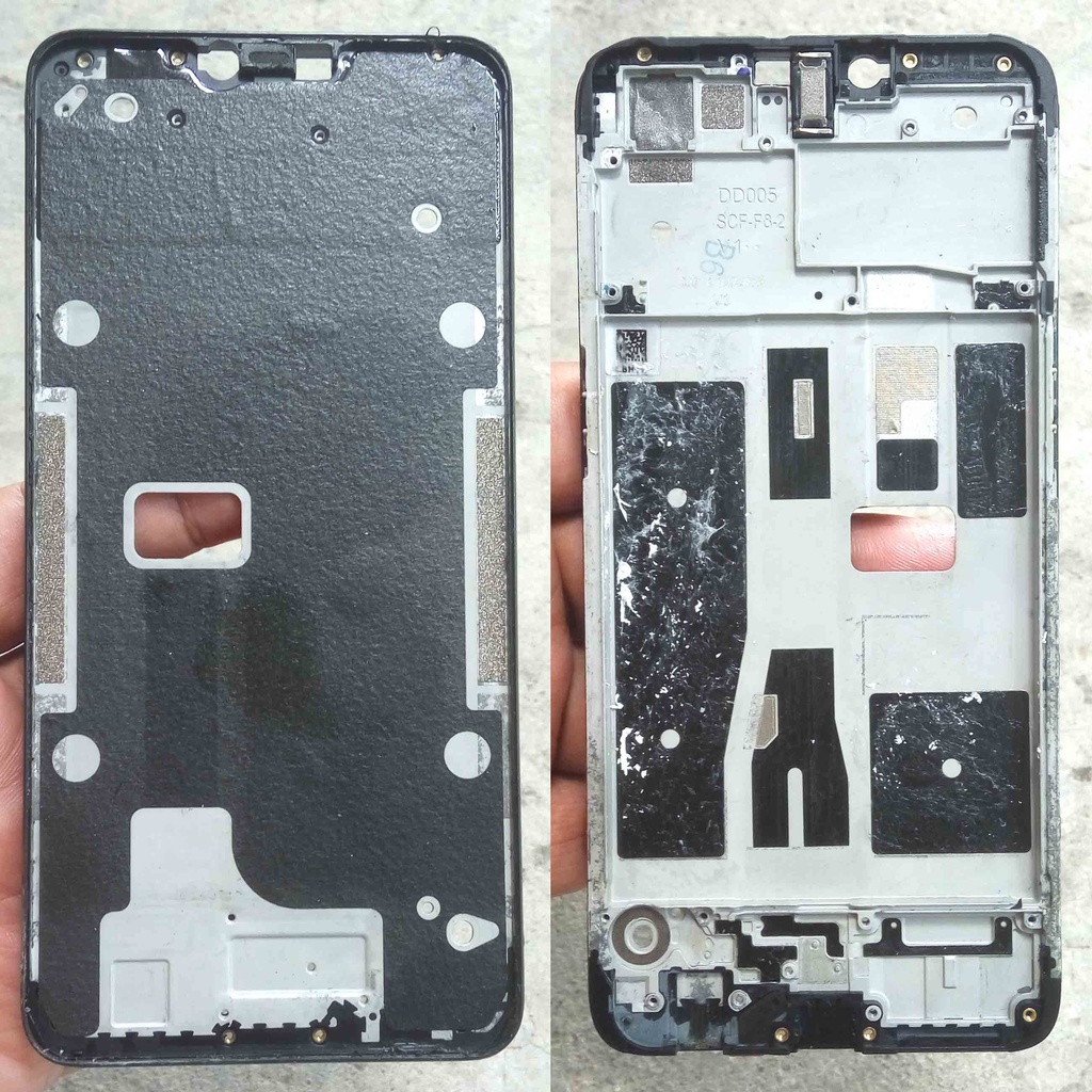 Frame Bezzel Oppo A3s CPH1803 Original Tatakan LCD Oppo A3S CPH1803 Tulang LCD Oppo A3s Ori Copotan 