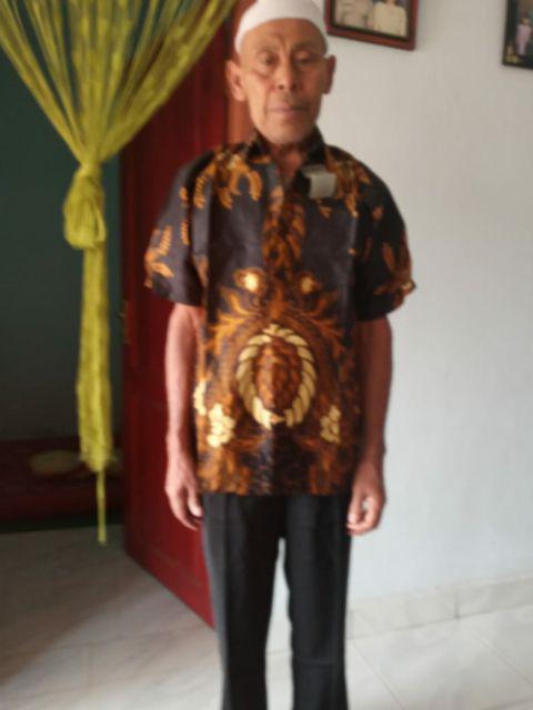 Real Pict Kemeja  Batik Pria Bordir Sogan Hrb026 Batikaf Notoarto Batik Ipnu-ippnu Hem Pria