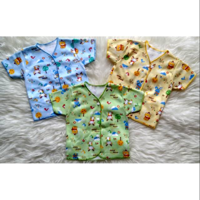 Baju Bayi Lengan Pendek Halus DK