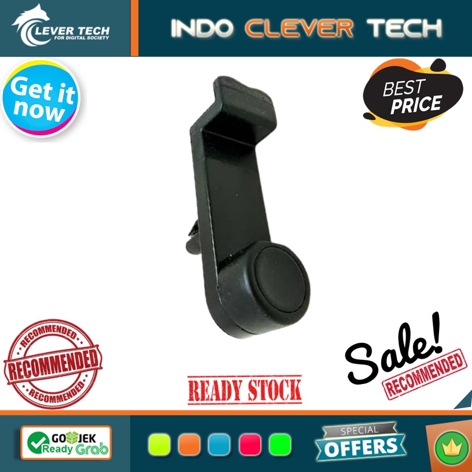 Agiler Portable Car Air Vent Mount for Mobile Phone - Hitam