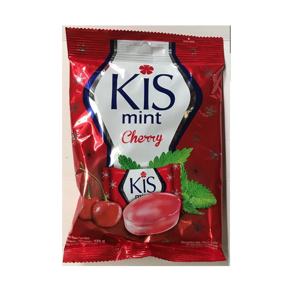 Permen Mint Kis Cherry - 1 karton isi 24 bungkus (50 pcs)