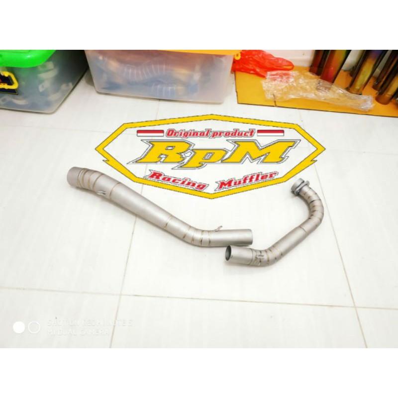 Pipa Leher Knalpot Satria Fu Road Race - Underbone Sandblast