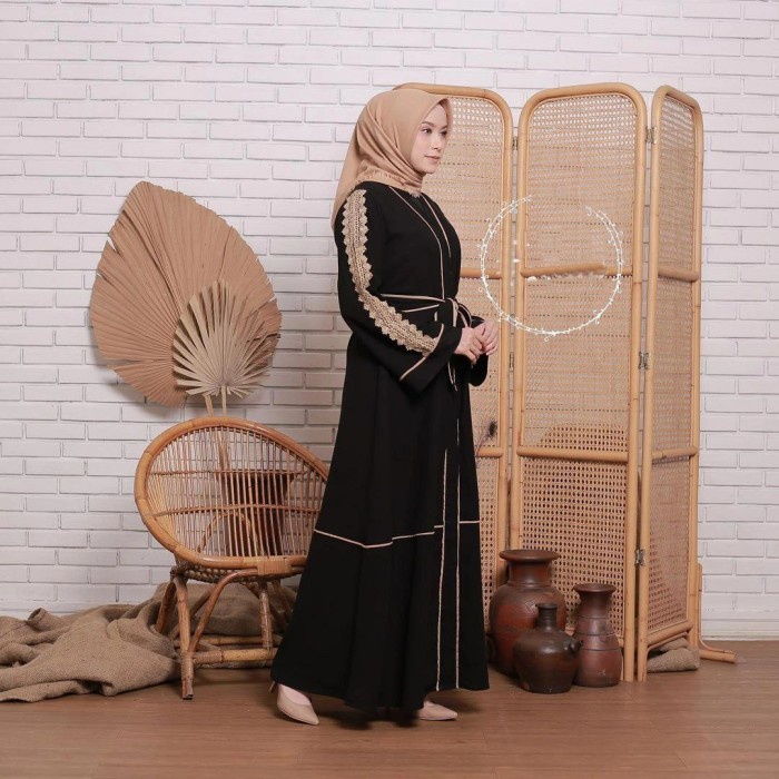 TERBARU     Abaya Turkey Gamis Arab Jubah Fashion Pakaian Wanita Muslim Syari