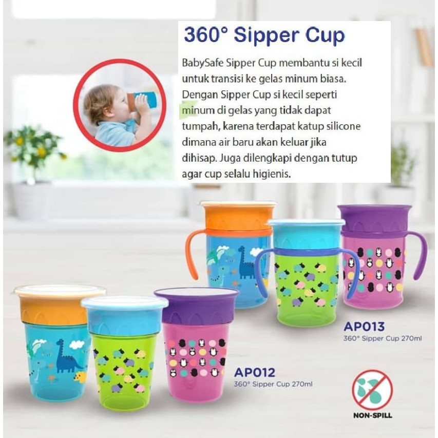 Baby Safe AP012 &amp; AP013 360 Sipper Cup CBKS