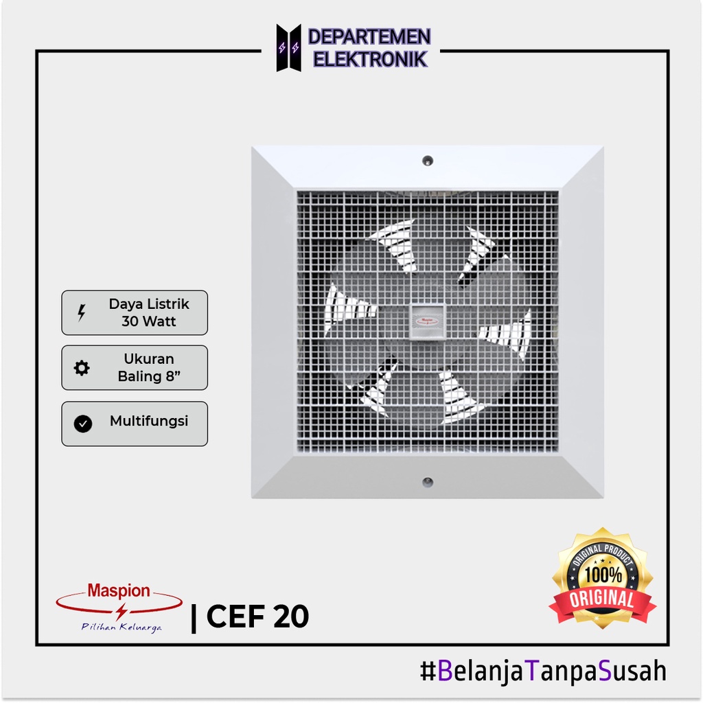 Maspion Ceiling Exhaust Fan 8&quot; CEF  20