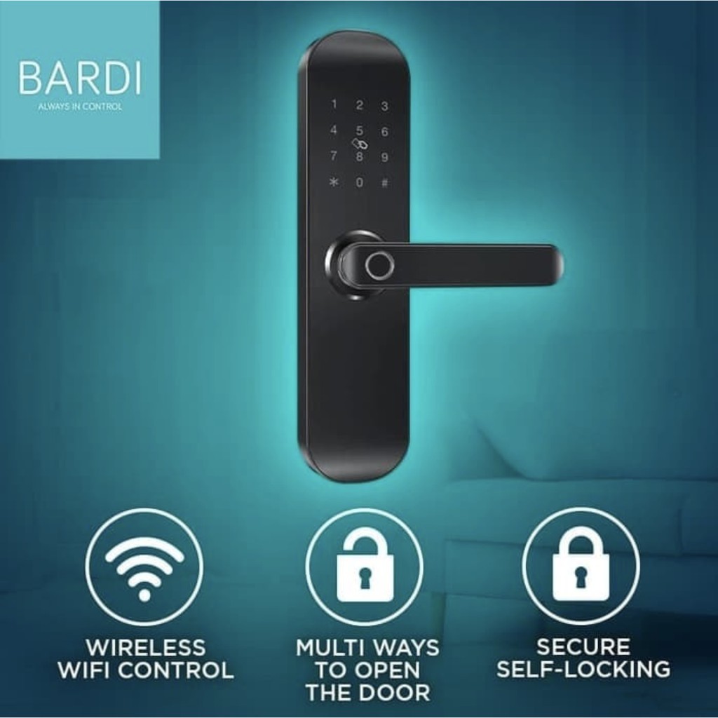 Bardi Smart Home Door Lock Handle RFID-Fingerprint Waterproof IP54