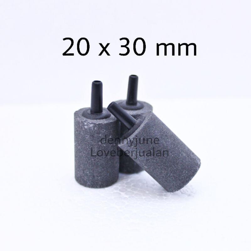 (150 pcs) Batu Gelembung Udara Mini Airstone 3cm Aquarium