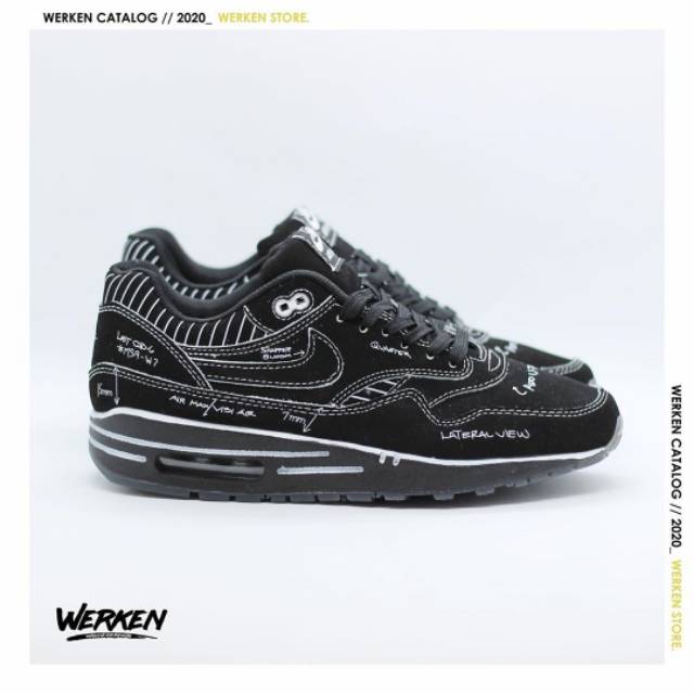 

Nike Air Max 1 Tinker Sketch To Shelf Schematic Black