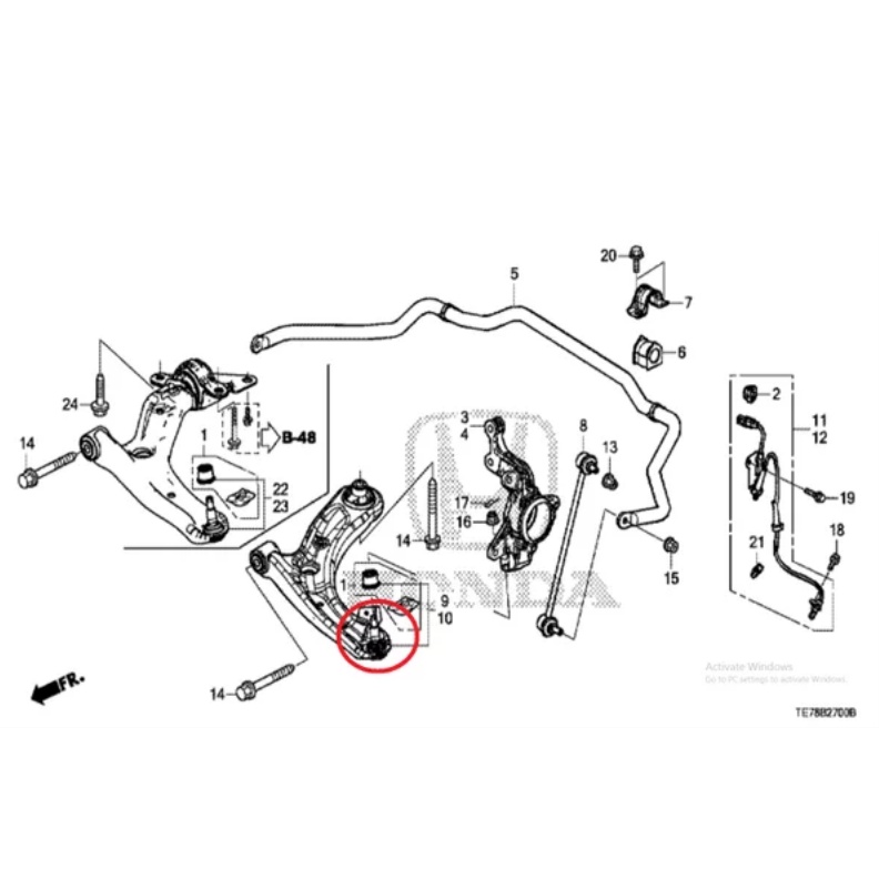 ball joint bal join brv brio mobilio 2014 2015 2016 2017 2018 2019 2020 2021 2022 51220-TG1